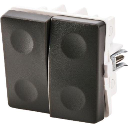 Fesh Curveline dobbelt korrespondance afbryder, 1 modul, grå billede