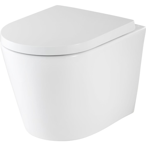 Pressalit Trend Comfort væghængt toilet, uden skyllekant, hvid