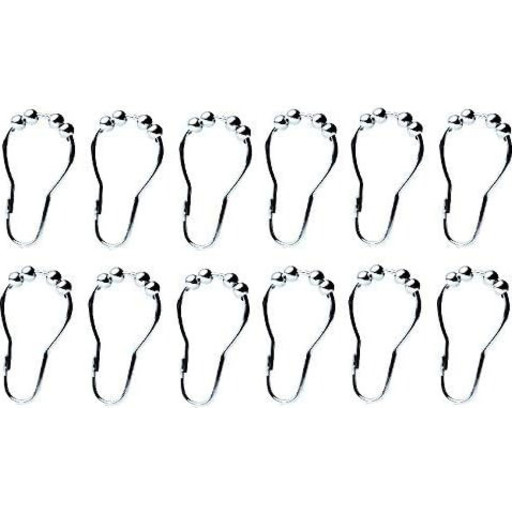 Spirella Anello ringe til badeforhæng, 12 stk., krom