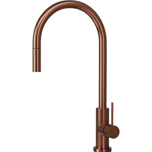 Scandtap Accent køkkenarmatur, udtrækstud, børstet kobber billede