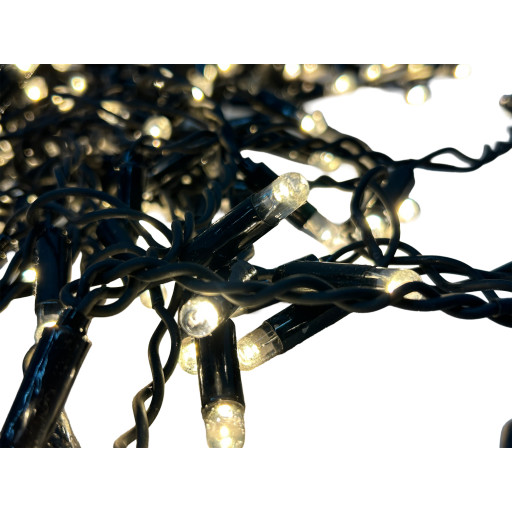 Veli Line udendørs lyskæde, 100 varm hvide lys, 10 meter