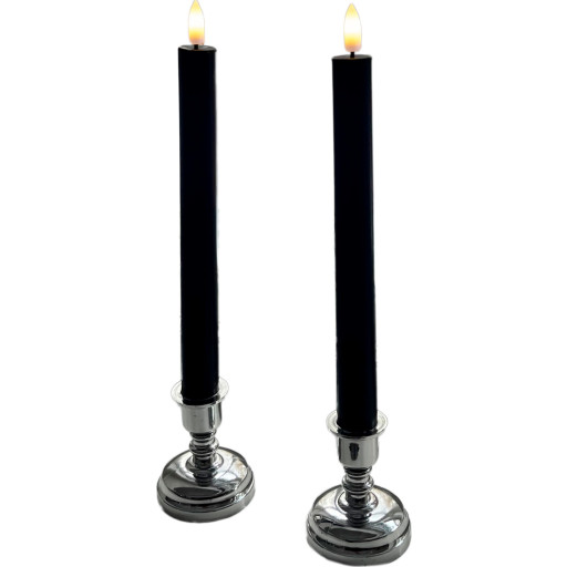 Veli Line LED kronelys, batteri, 15,5 cm, 2-pak