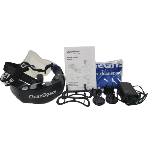 Cleanspace Work støv og asbest maske m. motor str. M billede