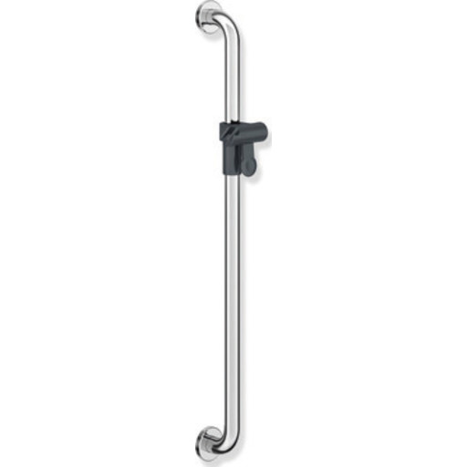 Hewi 801 støttegreb/brusestang, 90 cm, krom/grå