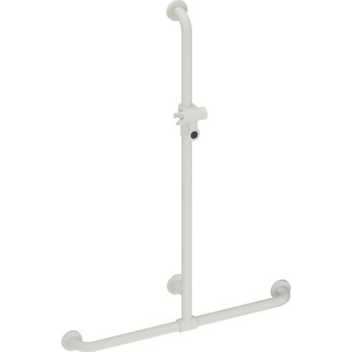 Hewi 801 T støttegreb/brusestang, 76,2x125 cm, mat lysegrå