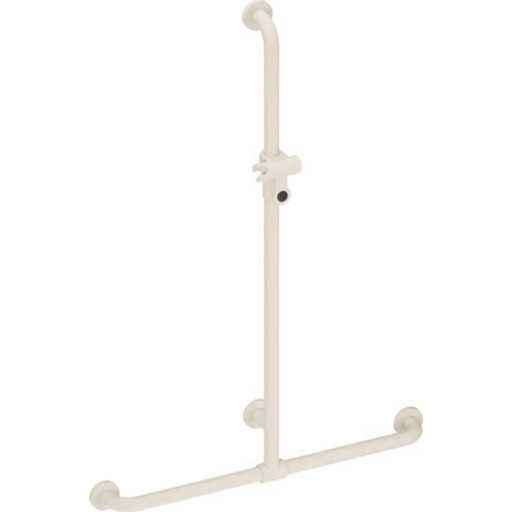 Hewi 801 T støttegreb/brusestang, 76,2x125 cm, mat kridthvid