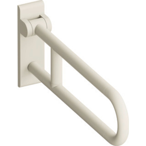 Hewi Serie 801 armstøtte, 85 cm, mat råhvid