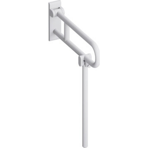 Hewi Serie 801 armstøtte, 90 cm, mat hvid