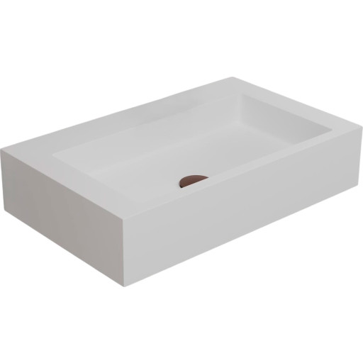 Scandtap Solid SW1 håndvask, 60x37 cm, mat hvid billede