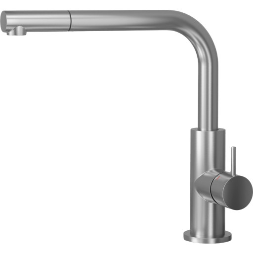 Scandtap Accent 90 køkkenarmatur, udtrækstud, børstet stål