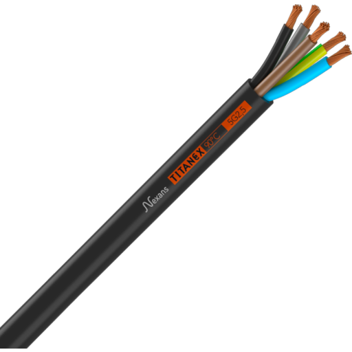 50 meter Gummikabel H07RN-F 5G2,5 mm²