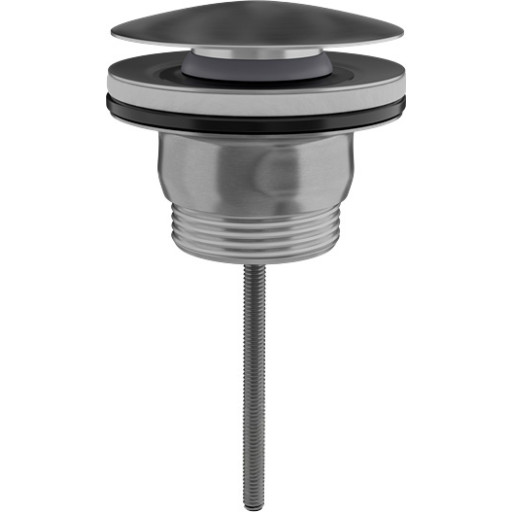 Scandtap universal bundventil, push-open, børstet stål billede