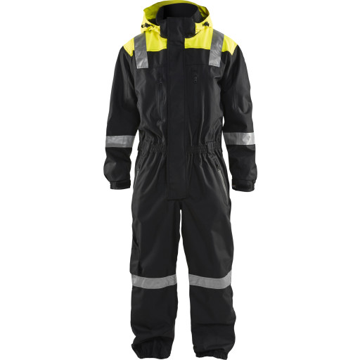 Blåkläder Workwear 6786 Skal kedeldragt, sort/hi-vis gul, str. C46 billede