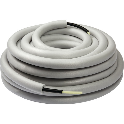 25 meter Wavin universal pex rør-i-rør med isolering til vand og varme, 28 mm billede