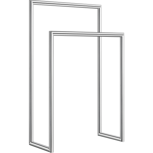 Smedbo handduksh&auml;ngare, dubbel, polerat rostfritt st&aring;l