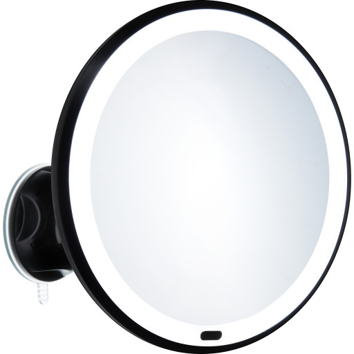 Beslagsboden Glow makeup spejl med lys, sort