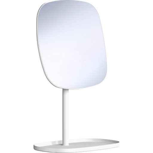 Beslagsboden Satin Square makeup spejl, hvid