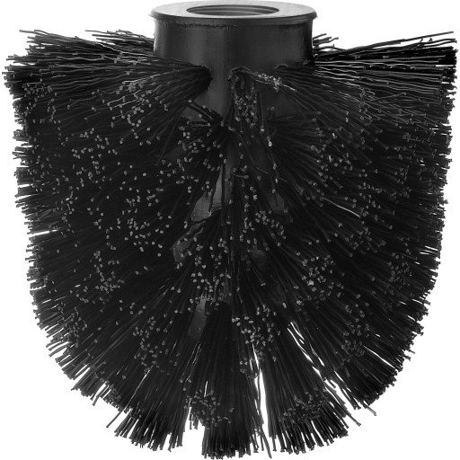 Beslagsboden toiletbørstehoved, sort