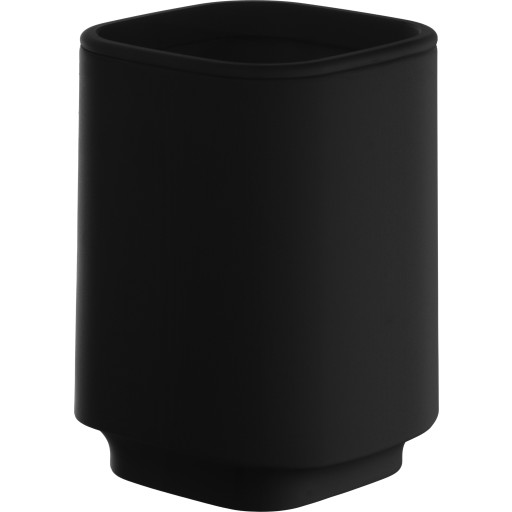 Beslagsboden Satin Square tandkrus, sort