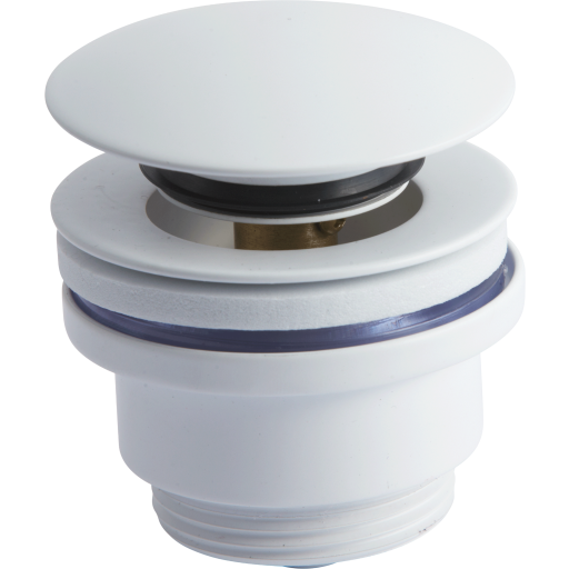 Lavabo Luna bundventil, push-open, mat hvid