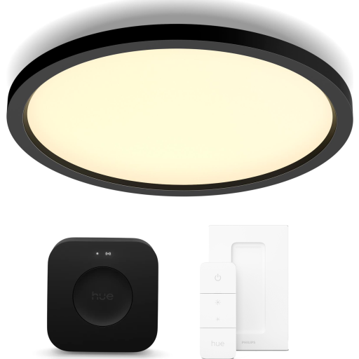 Philips Hue Aurelle plafond, sort, startsæt