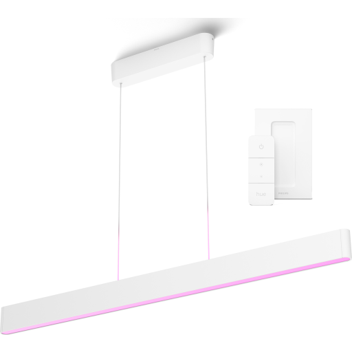 Philips Hue Ensis langbordspendel med fjernbetjening, hvid