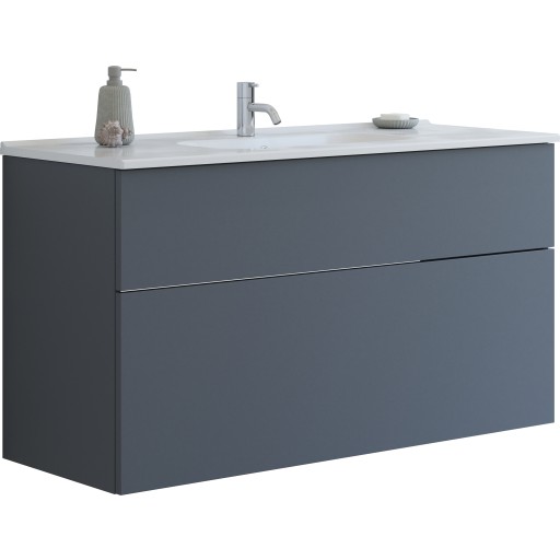 Dansani Luna møbelpakke, 121x45,5 cm, mat grå