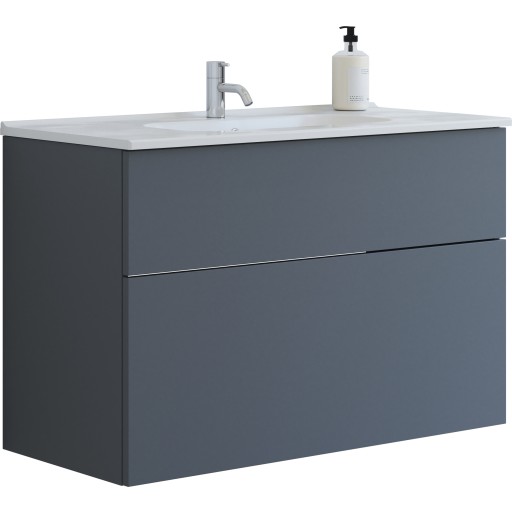 Dansani Luna møbelpakke, 101x45,5 cm, mat grå