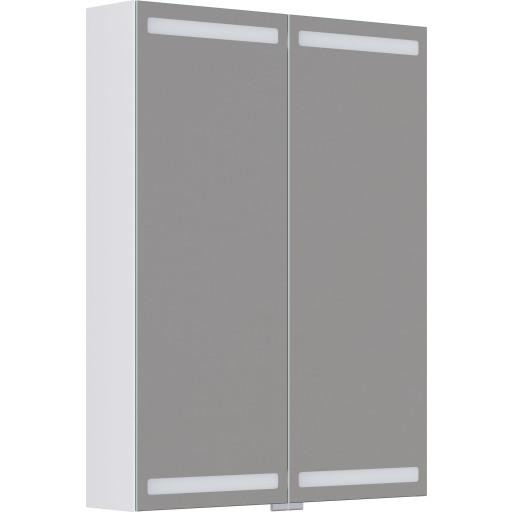 Dansani Luna Level spejlskab, 80x60 cm, mat hvid