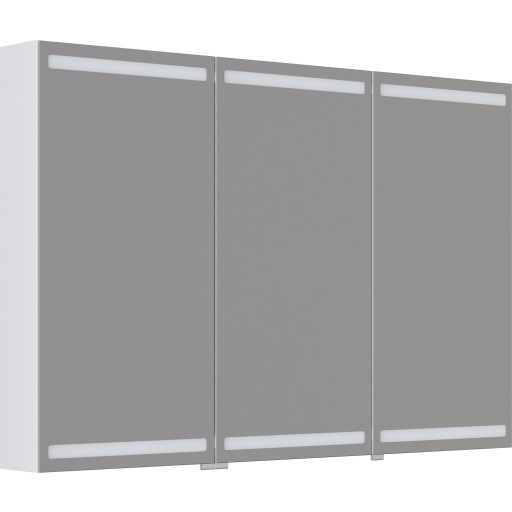 Dansani Luna Level spejlskab, 80x120 cm, mat hvid