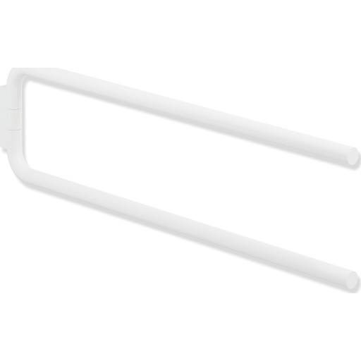 Hewi Serie 480 håndklædestang, 44,4 cm, mat hvid