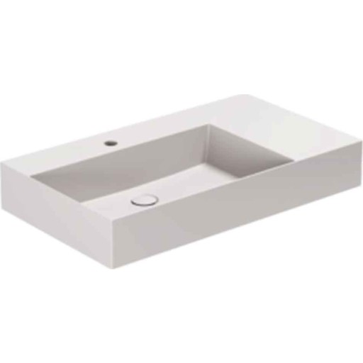 Lavabo Elegance SQ 81 R håndvask, 81x46 cm, mat grå