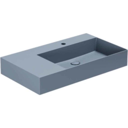 Lavabo Elegance SQ 81 R håndvask, 81x46 cm, mat blå
