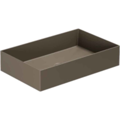 Lavabo Elegance SQ 60 håndvask, 60x38 cm, mat brun