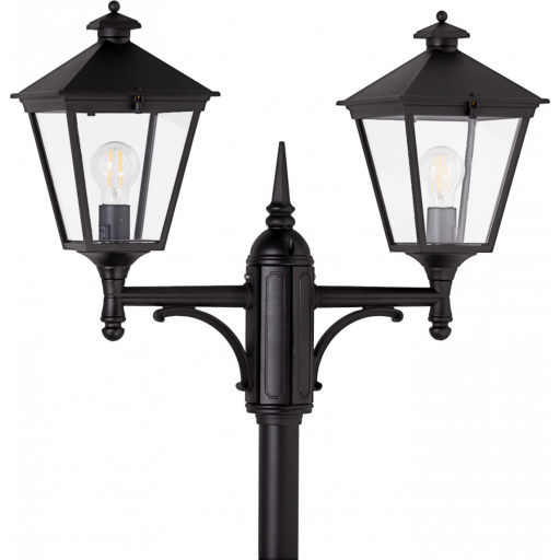 Norlys London 483 stolpelampe, LED max 3x9W, E27, IP54, hvit