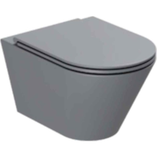 Lavabo Forma v&auml;ggh&auml;ngd toalett, utan spolkant, matt antracit