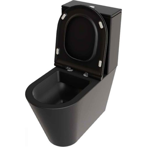 Lavabo Forma toalett, utan spolkant, matt svart