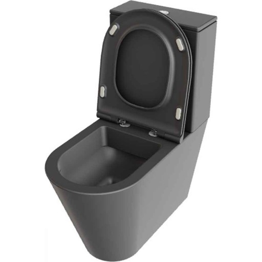 Lavabo Forma toalett, back-to-wall, utan spolkant, matt antracit