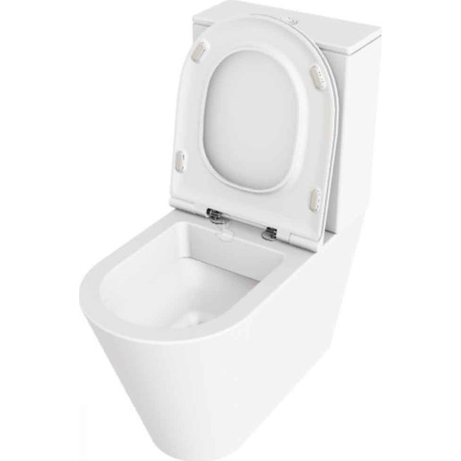 Lavabo Forma toilet, back-to-wall, uden skyllekant, mat hvid