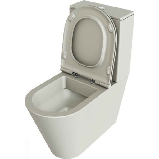 Lavabo Forma toilet, back-to-wall, uden skyllekant, mat beige