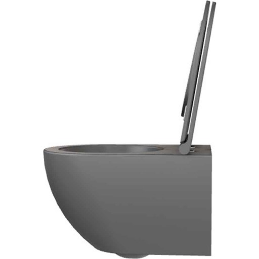 Lavabo Comoda v&auml;ggh&auml;ngd toalett, utan spolkant, matt antracit