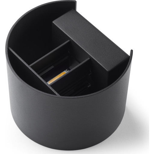 BONITO Udendørs LED Væglampe 10W, IP65, Dæmpbar - Sort