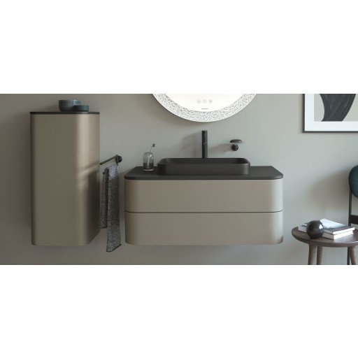 Duravit Happy D.2 håndvask, 50x40 cm, mat antracit billede