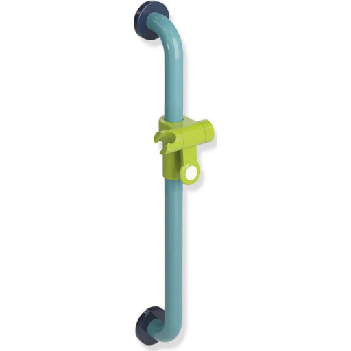 Hewi 801 støttegreb/brusestang, 60 cm, blå/grøn