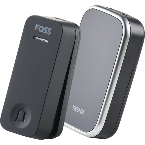 Trend Dørklokke Novus Bluu1 Batteri Trådløs Sort - 102061