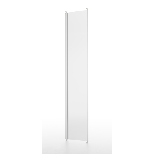 Contura Shower Next skydedør til brusekabine, 70 cm, mønstret glas, hvid profil