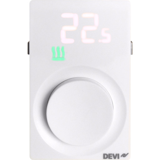 DEVIregT InControl gulvvarmetermostat med ledningsfler (5 til 35 C), Zigbee, Bluetooth, hvid
