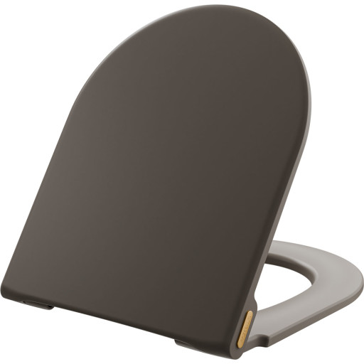 Pressalit Style D2 toalettsits, soft close, snabbf&auml;ste, gr&aring;