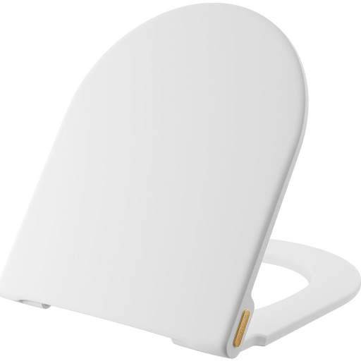 Pressalit Style D2 toiletbræt, soft close, aftagelig, mat hvid billede