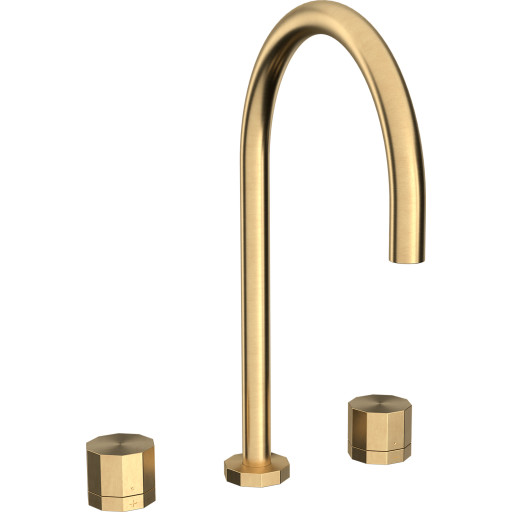 Toni Déca køkkenarmatur, børstet messing